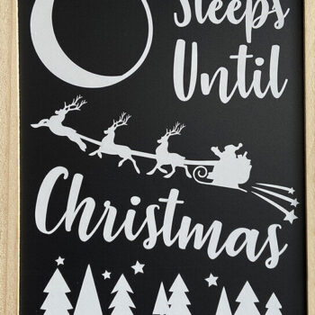 Intra απο ξύλο plywood 3mm-4mm πάχος – SVG χριστουγεννιάτικο αρχείο κοπής αντίστροφης μέτρησης DXF Δίασταση  20x20 cm INTRAFABR-109002746 - Image 1