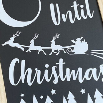 Intra απο ξύλο plywood 3mm-4mm πάχος – SVG χριστουγεννιάτικο αρχείο κοπής αντίστροφης μέτρησης DXF Δίασταση  20x20 cm INTRAFABR-109002746 - Image 2