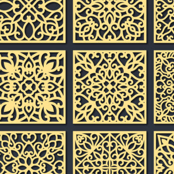 Intra απο ξύλο plywood 3mm-4mm πάχος – Svg Coaster Laser Vector  Δίασταση  20x20 cm INTRAFABR-82547554 - Image 3