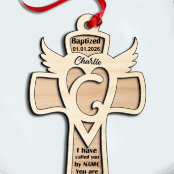 Intra απο ξύλο plywood 3mm-4mm πάχος – Στολίδι με λέιζερ Cross Gift Letter C Δίασταση 20x20 cm INTRAFABR-116558683 - Image 3