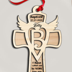 Intra απο ξύλο plywood 3mm-4mm πάχος – SVG Cross Letter B Laser Στολίδι Δώρο Δίασταση  20x20 cm INTRAFABR-116558650