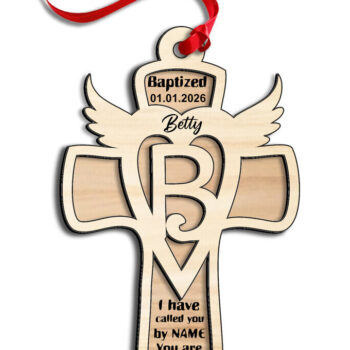 Intra απο ξύλο plywood 3mm-4mm πάχος – SVG Cross Letter B Laser Στολίδι Δώρο Δίασταση  20x20 cm INTRAFABR-116558650 - Image 3