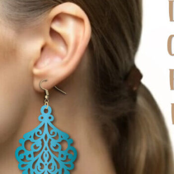 Intra απο ξύλο plywood 3mm-4mm πάχος – SVG Earrings, Boho Earrings. Δίασταση  5x5 cm INTRAFABR-101646765 - Image 3