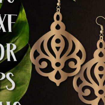 Intra απο ξύλο plywood 3mm-4mm πάχος – SVG Earrings, Boho Earrings Δίασταση  5x5 cm INTRAFABR-99490835 - Image 1