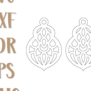 Intra απο ξύλο plywood 3mm-4mm πάχος – Σκουλαρίκια, Κοσμήματα Δίασταση 5x5 cm INTRAFABR-100612610 - Image 2