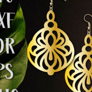 Intra απο ξύλο plywood 3mm-4mm πάχος – SVG Earrings, Teardrop Boho Earrings Δίασταση  5x5 cm INTRAFABR-101646907