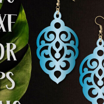 Intra απο ξύλο plywood 3mm-4mm πάχος – Πρότυπο Earrings, Boho Earrings Δίασταση  5x5 cm INTRAFABR-98593751 - Image 1