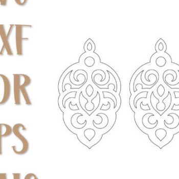 Intra απο ξύλο plywood 3mm-4mm πάχος – Πρότυπο Earrings, Boho Earrings Δίασταση  5x5 cm INTRAFABR-98593751 - Image 2