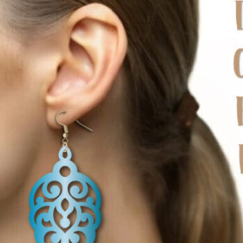 Intra απο ξύλο plywood 3mm-4mm πάχος – Πρότυπο Earrings, Boho Earrings Δίασταση  5x5 cm INTRAFABR-98593751 - Image 3