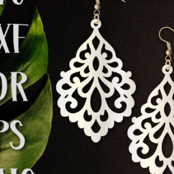 Intra απο ξύλο plywood 3mm-4mm πάχος – Πρότυπο σκουλαρίκια, κρεμαστό κόσμημα με λέιζερ Δίασταση 5x5 cm INTRAFABR-98593401 - Image 1