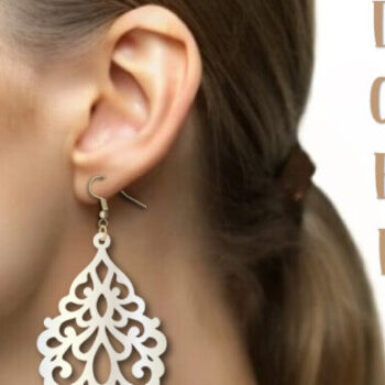 Intra απο ξύλο plywood 3mm-4mm πάχος – Πρότυπο σκουλαρίκια, κρεμαστό κόσμημα με λέιζερ Δίασταση 5x5 cm INTRAFABR-98593401 - Image 3