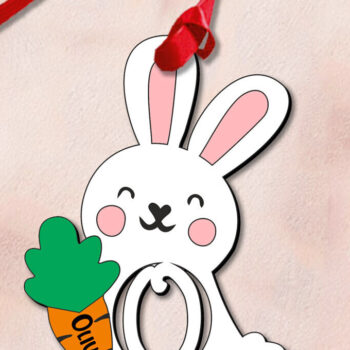 Intra απο ξύλο plywood 3mm-4mm πάχος – SVG Πασχαλινό Διακοσμητικό Γράμμα O Λαγουδάκι Δώρο Δίασταση  40x30 cm INTRAFABR-113149968 - Image 3