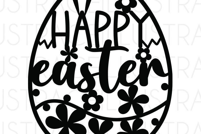 Intra απο ξύλο plywood 3mm-4mm πάχος – SVG Καλό Πασχαλινό Αυγό Κόψτε Δίασταση  20x20 cm INTRAFABR-61291138