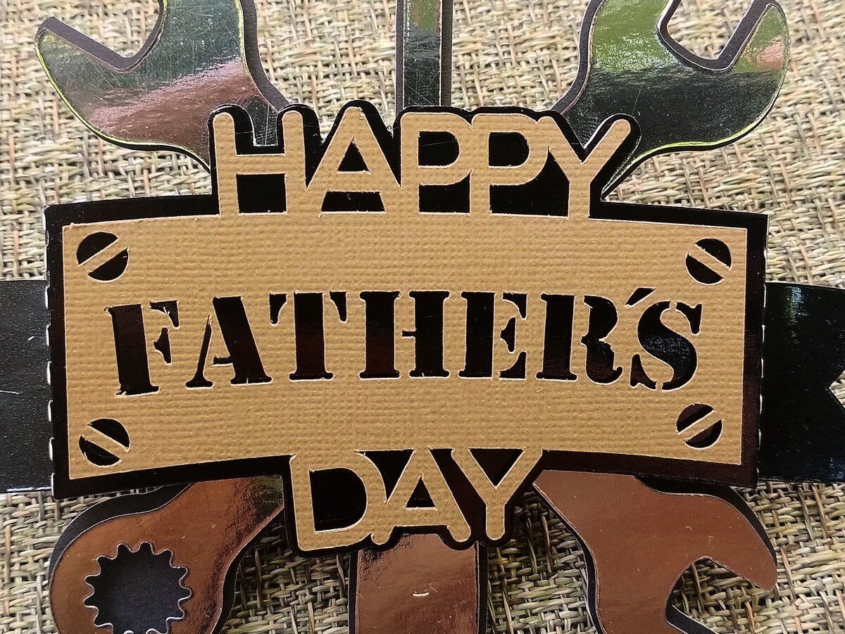 Intra απο ξύλο plywood 3mm-4mm πάχος – SVG Happy Father's Day Cake Topper Δίασταση  20x20 cm INTRAFABR-124402548