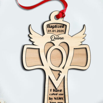 Intra απο ξύλο plywood 3mm-4mm πάχος – Στολίδι δώρου Laser Cross Letter Q Δίασταση  20x20 cm INTRAFABR-116666406 - Image 3