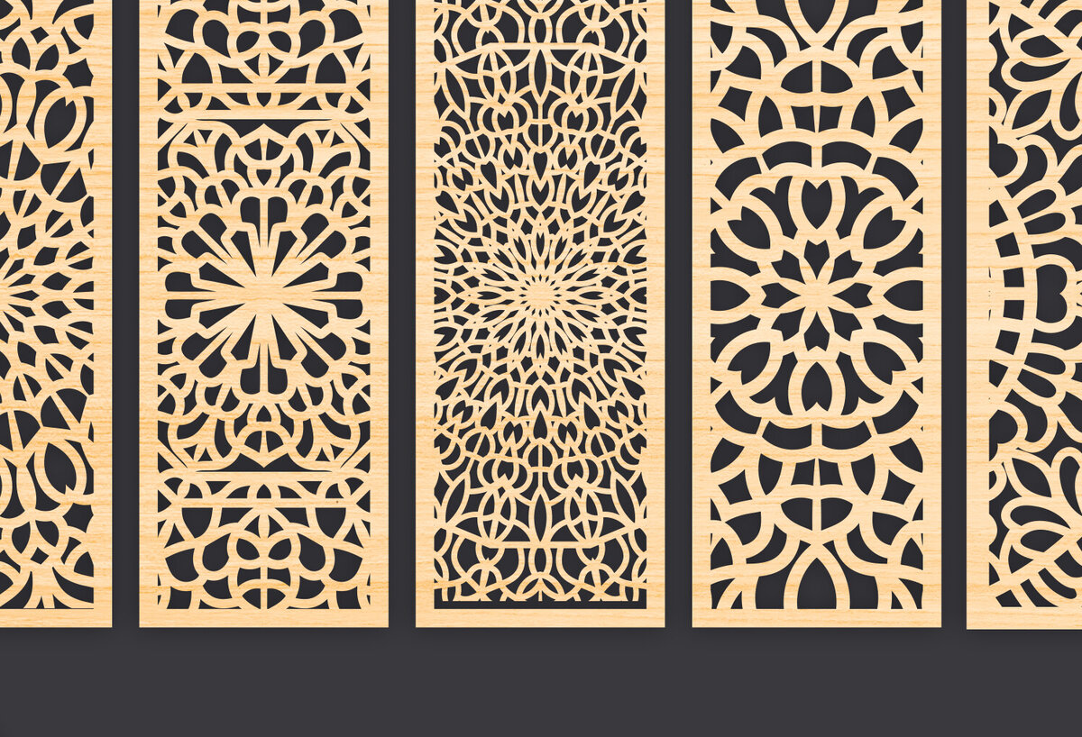 Intra απο ξύλο plywood 3mm-4mm πάχος – Svg Διακοσμητικό Σετ πάνελ Δίασταση  40x30 cm INTRAFABR-86093071