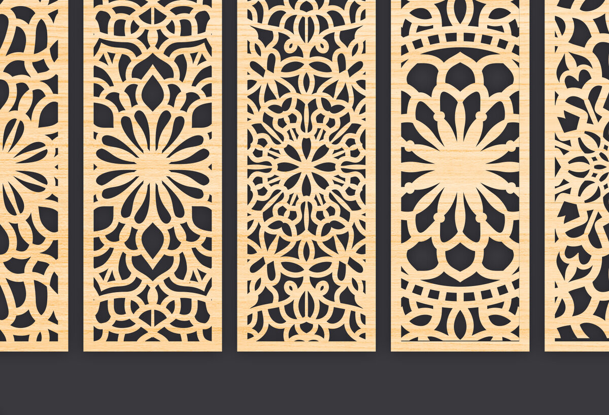 Intra απο ξύλο plywood 3mm-4mm πάχος – Svg Διακοσμητικό Σετ πάνελ Δίασταση  40x30 cm INTRAFABR-86093196