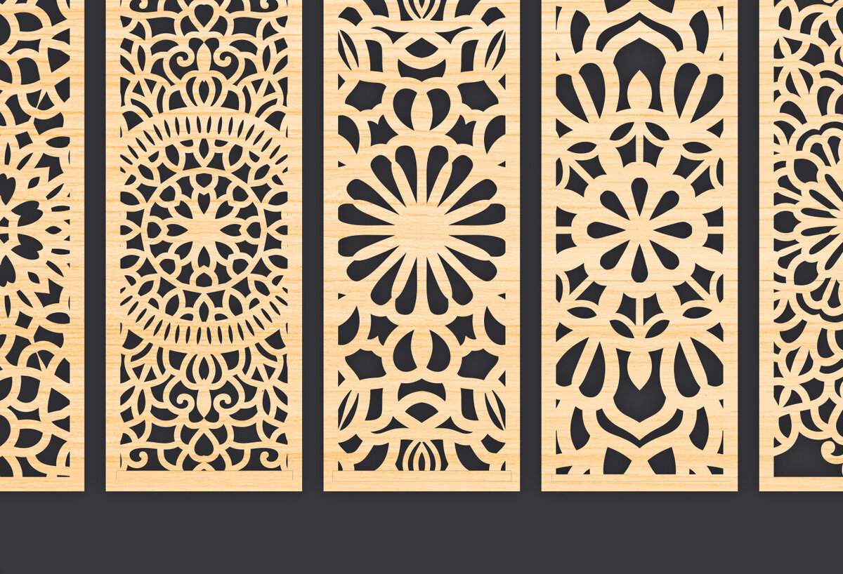 Intra απο ξύλο plywood 3mm-4mm πάχος – Svg Διακοσμητικό Σετ πάνελ Δίασταση  40x30 cm INTRAFABR-86093245