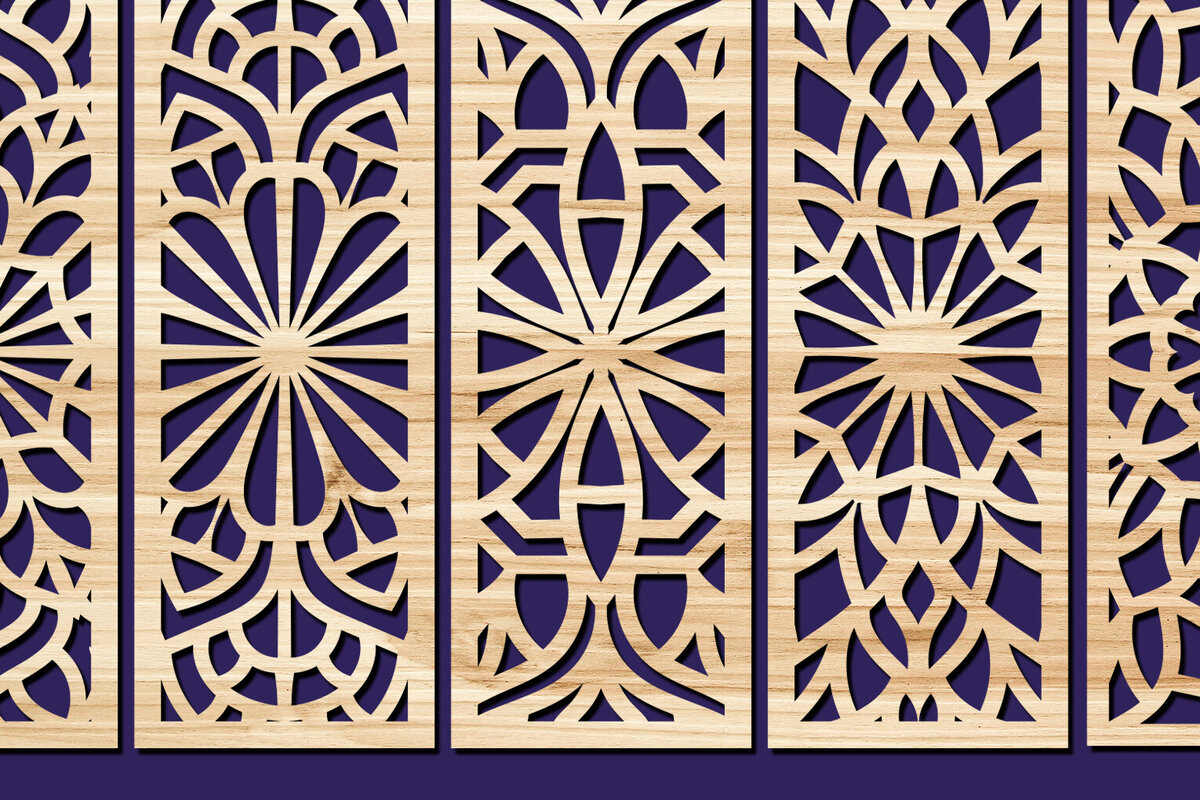 Intra απο ξύλο plywood 3mm-4mm πάχος – Svg Διακοσμητικό Σετ πάνελ 52 Δίασταση  40x30 cm INTRAFABR-82276824