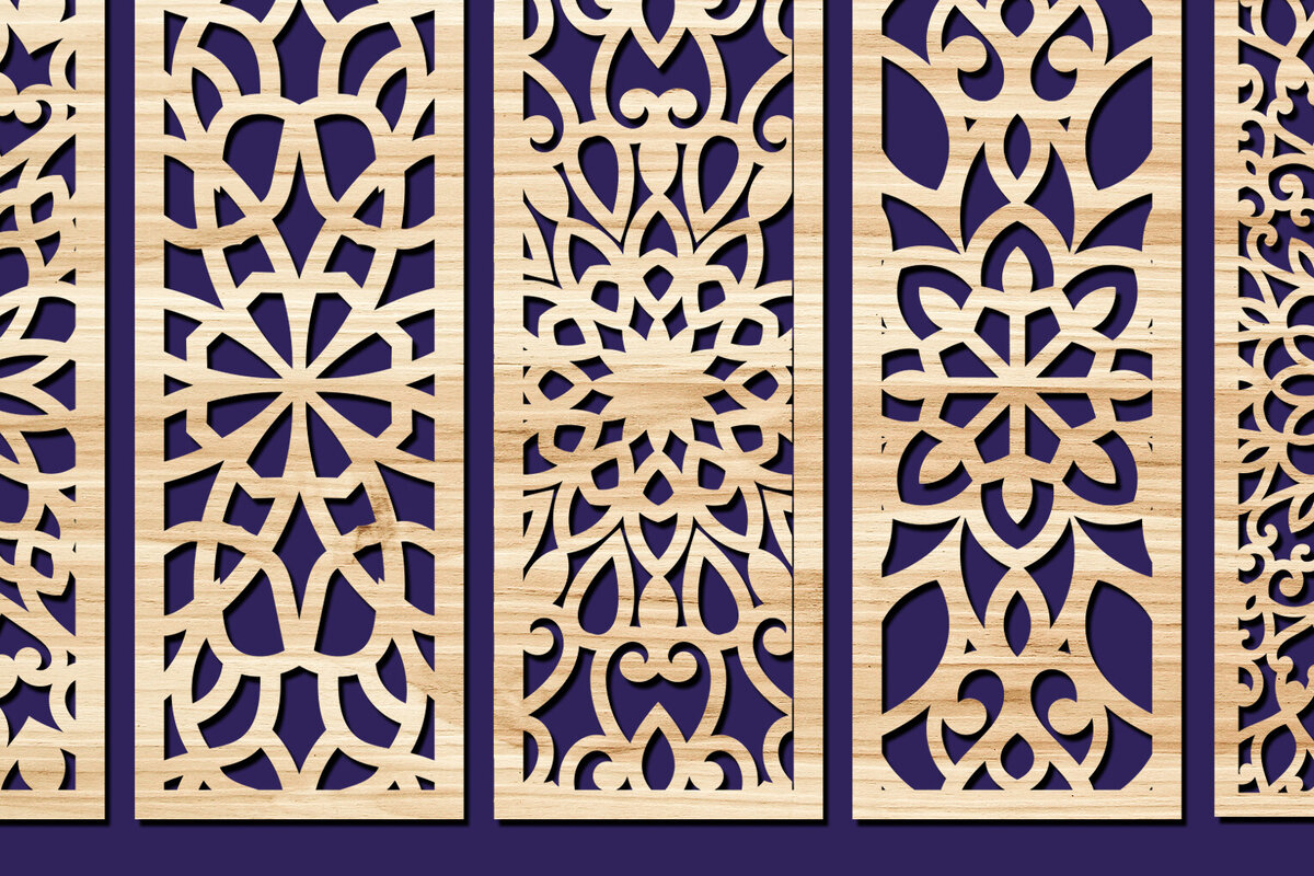 Intra απο ξύλο plywood 3mm-4mm πάχος – Svg Διακοσμητικό Σετ πάνελ 54 Δίασταση  40x30 cm INTRAFABR-82319678