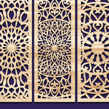 Intra απο ξύλο plywood 3mm-4mm πάχος – Svg Διακοσμητικό Σετ πάνελ 56 Δίασταση  40x30 cm INTRAFABR-82276855 - Image 2