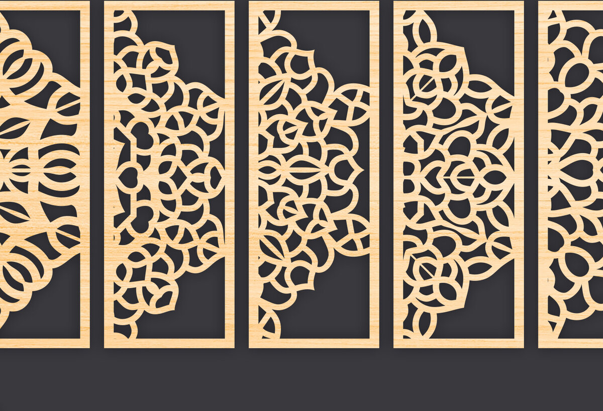 Intra απο ξύλο plywood 3mm-4mm πάχος – Svg Διακοσμητικό Σετ πάνελ Δίασταση  40x30 cm INTRAFABR-86093495