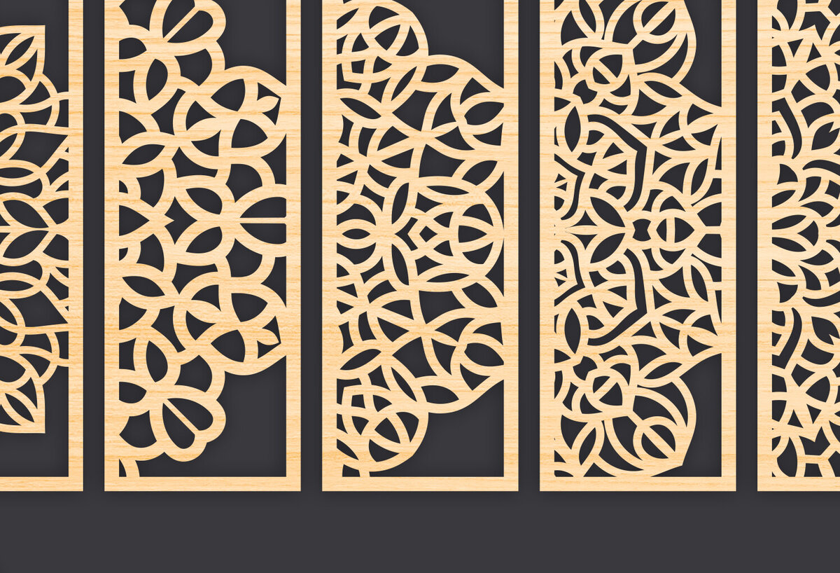 Intra απο ξύλο plywood 3mm-4mm πάχος – Svg Διακοσμητικό Σετ πάνελ Δίασταση  40x30 cm INTRAFABR-86093502