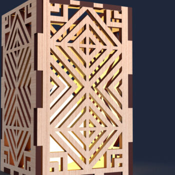 Intra απο ξύλο plywood 3mm-4mm πάχος – Αρχεία κοπής με λέιζερ για θήκες ρεσώ Δίασταση  20x20 cm INTRAFABR-88248024 - Image 2