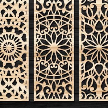 Intra απο ξύλο plywood 3mm-4mm πάχος – Svg Διακόσμηση τοίχου πάνελ κοπής με λέιζερ 32 Δίασταση  40x30 cm INTRAFABR-74598149 - Image 1