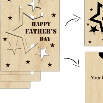 Intra απο ξύλο plywood 3mm-4mm πάχος – Αρχεία λέιζερ, Γιορτή του Πατέρα, Μπαμπάς Δίασταση 20x20 cm INTRAFABR-69124148 - Image 2