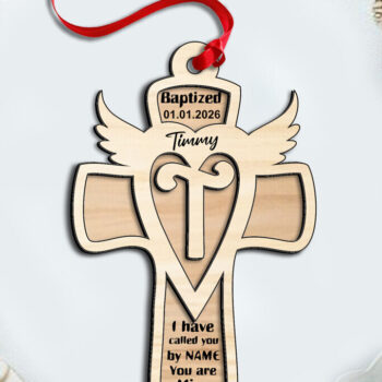 Intra απο ξύλο plywood 3mm-4mm πάχος – SVG Laser Gift Cross Letter T Στολίδι Δίασταση  20x20 cm INTRAFABR-116667603 - Image 1