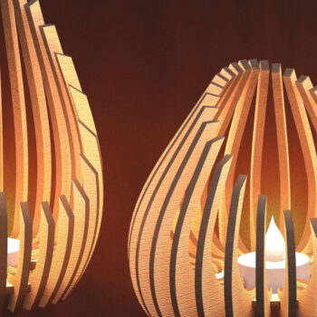 Intra απο ξύλο plywood 3mm-4mm πάχος – Αρχεία Lasercut για κατόχους ρεσώ Δίασταση  20x20 cm INTRAFABR-79379217 - Image 1