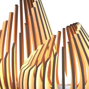 Intra απο ξύλο plywood 3mm-4mm πάχος – Αρχεία Lasercut για κατόχους ρεσώ Δίασταση  20x20 cm INTRAFABR-79379217 - Image 2