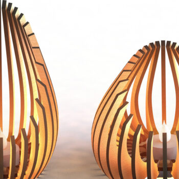 Intra απο ξύλο plywood 3mm-4mm πάχος – Αρχεία Lasercut για κατόχους ρεσώ Δίασταση  20x20 cm INTRAFABR-79379217 - Image 4