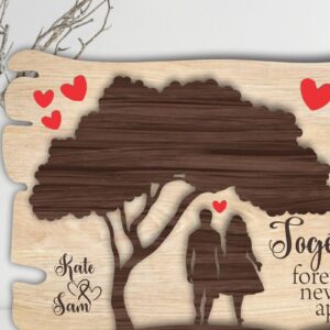 Intra απο ξύλο plywood 3mm-4mm πάχος – Σημάδι ραφιού για την Ημέρα του Αγίου Βαλεντίνου Δίασταση  20x20 cm INTRAFABR-115674887