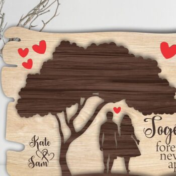 Intra απο ξύλο plywood 3mm-4mm πάχος – Σημάδι ραφιού για την Ημέρα του Αγίου Βαλεντίνου Δίασταση  20x20 cm INTRAFABR-115674887 - Image 1