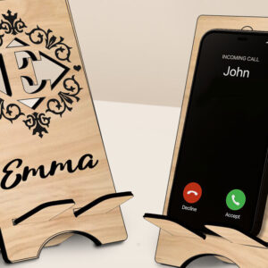 Intra απο ξύλο plywood 3mm-4mm πάχος – SVG Letter E Βάση τηλεφώνου Alphabet Δίασταση  20x20 cm INTRAFABR-122808748