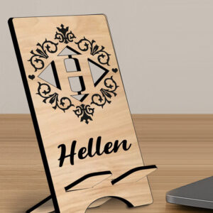 Intra απο ξύλο plywood 3mm-4mm πάχος – SVG Letter H Μονόγραμμα θήκης τηλεφώνου Alpha Δίασταση  20x20 cm INTRAFABR-122834052