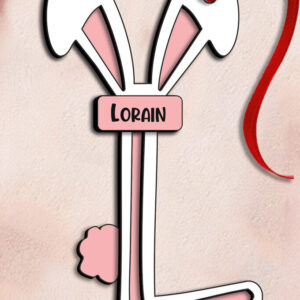 Intra απο ξύλο plywood 3mm-4mm πάχος – SVG Letter L Πασχαλινό καλάθι λέιζερ Ετικέτα Δίασταση  20x20 cm INTRAFABR-115689205