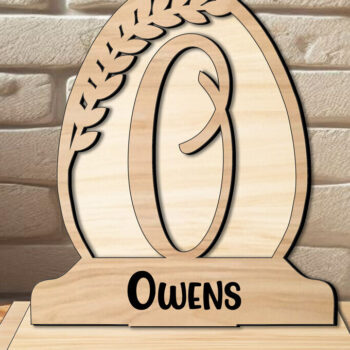 Intra απο ξύλο plywood 3mm-4mm πάχος – SVG Letter O Μονόγραμμα Πασχαλινό Οικογενειακό Δώρο Δίασταση  20x20 cm INTRAFABR-119335556 - Image 1