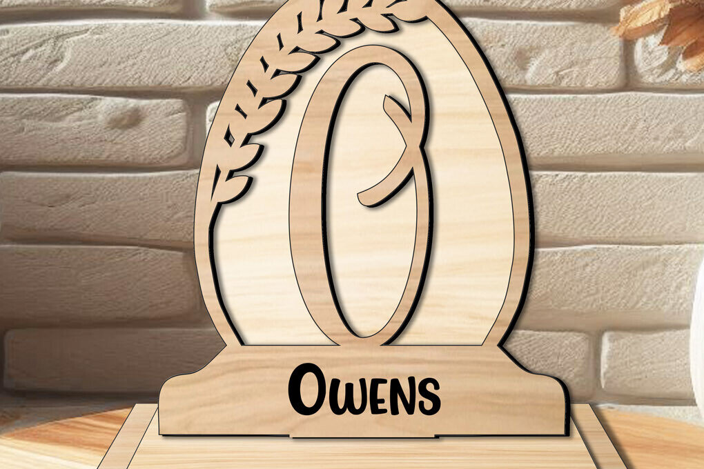 Intra απο ξύλο plywood 3mm-4mm πάχος – SVG Letter O Μονόγραμμα Πασχαλινό Οικογενειακό Δώρο Δίασταση  20x20 cm INTRAFABR-119335556