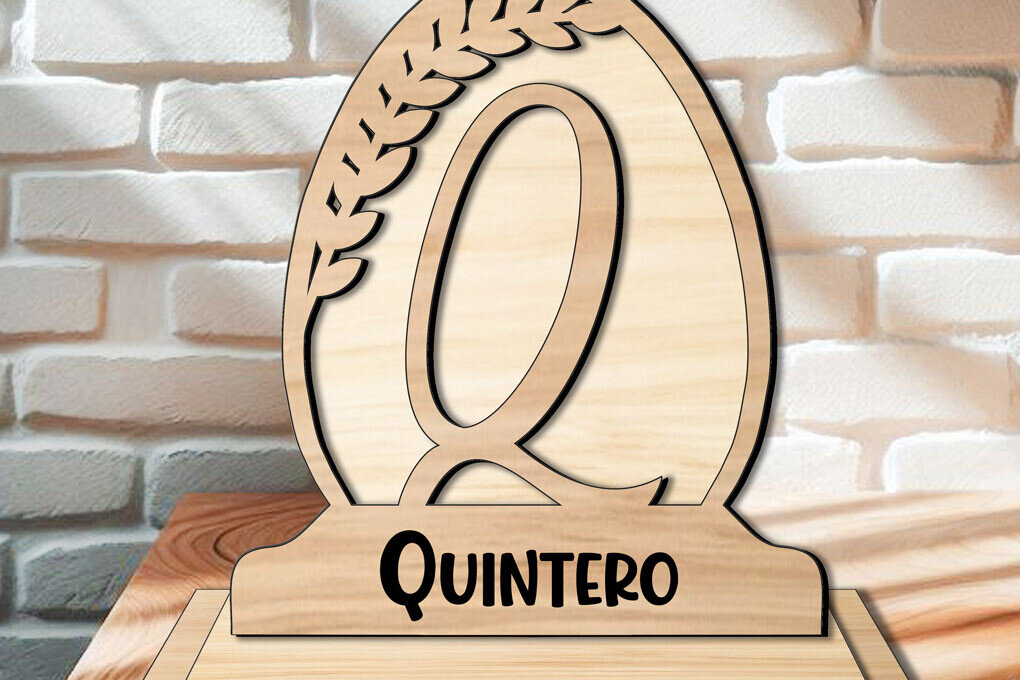 Intra απο ξύλο plywood 3mm-4mm πάχος – Δώρο Letter Q Laser Πασχαλινό μονόγραμμα Δίασταση  20x20 cm INTRAFABR-119368955