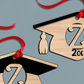 Intra απο ξύλο plywood 3mm-4mm πάχος – Δώρο αποφοίτησης Letter Z με λέιζερ Δίασταση  20x20 cm INTRAFABR-116038697 - Image 2