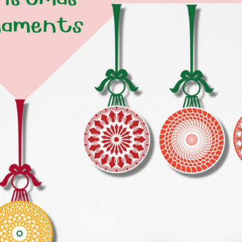 Intra απο ξύλο plywood 3mm-4mm πάχος – Χριστουγεννιάτικα στολίδια Mandala Δίασταση  20x20 cm INTRAFABR-44773464 - Image 1