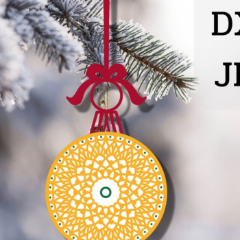 Intra απο ξύλο plywood 3mm-4mm πάχος – Χριστουγεννιάτικα στολίδια Mandala Δίασταση  20x20 cm INTRAFABR-44773464 - Image 5