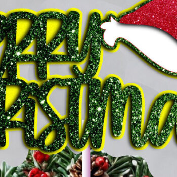 Intra απο ξύλο plywood 3mm-4mm πάχος – SVG Merry Christmas Hat, Santa Δίασταση  20x20 cm INTRAFABR-112635623 - Image 1