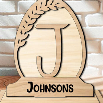 Intra απο ξύλο plywood 3mm-4mm πάχος – SVG Μονόγραμμα Γράμμα J Οικογενειακό Δώρο Πάσχα Δίασταση  20x20 cm INTRAFABR-119335313 - Image 3