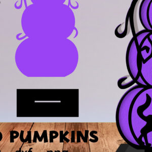 Intra απο ξύλο plywood 3mm-4mm πάχος – SVG κολοκύθας Halloween κομμένα με λέιζερ στοιβαγμένα Δίασταση  20x20 cm INTRAFABR-79071529