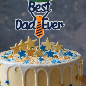 Intra απο ξύλο plywood 3mm-4mm πάχος – SVG το καλύτερο Dad Ever Cake Topper Δίασταση  20x20 cm INTRAFABR-124399430 - Image 2