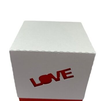 Intra απο ξύλο plywood 3mm-4mm πάχος – Κουτί κύβου για την ημέρα του Αγίου Βαλεντίνου Δίασταση  20x20 cm INTRAFABR-58070569 - Image 3